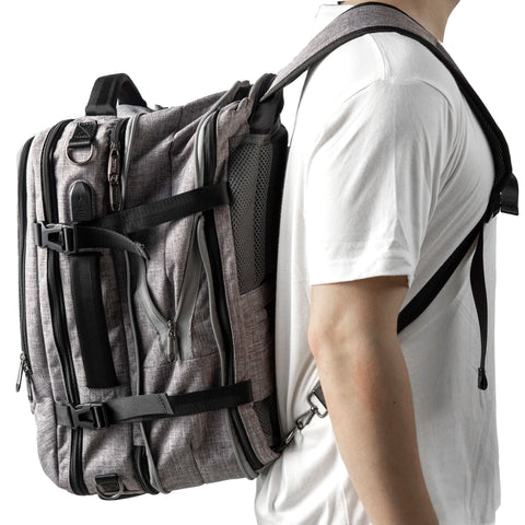 LOKASS—Business & Travel Backpacks for All Your Storage Needs(Gray)